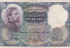 Nota de 50 pesetas