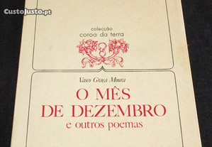 Livro O Mês de Dezembro e outros poemas Vasco Graça Moura
