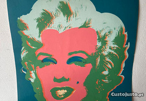 Serigrafia de Andy Warhol (1928 -1987) com o retrato de Marilyn Monroe
