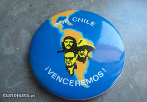 Pin/alfinete Por Chile Venceremos , anos 70