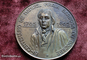 Medalha Bicentenário de Bocage. Cabral Antunes.