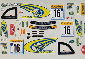 Decalque-Subaru Impreza WRC - MC 1999- Bruno Thiry