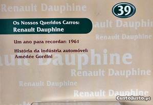 * Miniatura 1:43 Colecção Queridos Carros Nº 39 Renault Dauphine 1961 Com Fascículo
