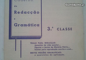 Caderno de Redacção e Gramática 3a. Classe
