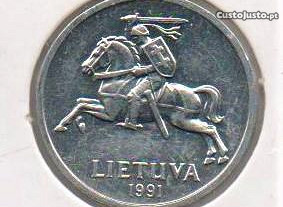 Lituânia - 1 Centas 1991 - soberba