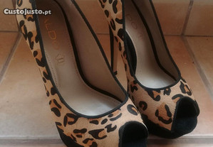 Sapato Salto Alto Aldo Pele Leopardo