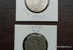5 Escudos em Prata de 1940