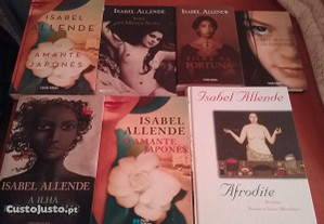 O Caderno de Maya + Inês da minha alma + O Amante Japonês + Filha da Fortuna Isabel Allende