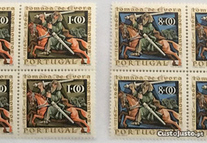 Série 2 quadras selos 8. cent. tomada Evora - 1966