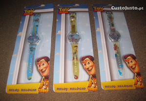 3 Relógios Toy Story para criança/Novos/Embalados