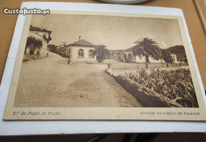 Postal Antigo Entrada Fábrica do Papel Valmaior Albergaria-a-velha