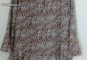 Vestido leopardo mango novo