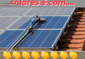 Limpeza de painéis solares e fotovoltaicos