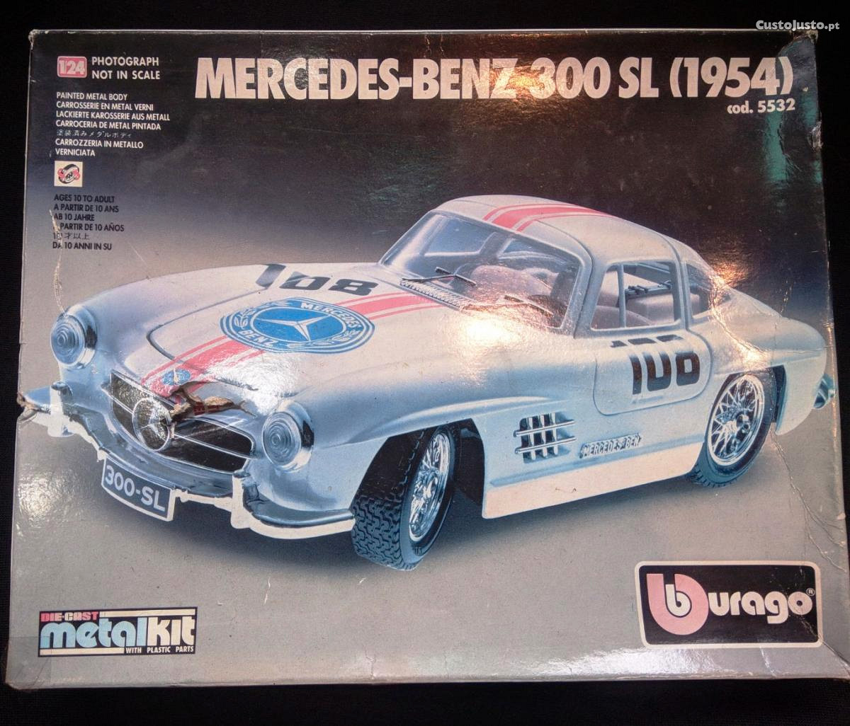 Mercedes Bens 300SL 1954 Cod 5532 Burago 1/24