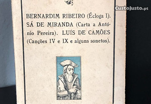 Bernardim Ribeiro (Écloga I), Sá de Miranda (Carta a António Pereira), Luís de Camões