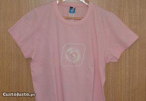 T-shirt de senhora rosa Susana Gateira