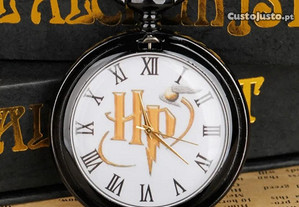 Mini Relógio de Bolso Black Harry Potter - Envio Grátis 48 Horas