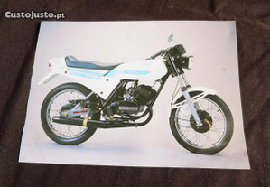 Folheto / panfleto Famel XF 25 Zundapp motorizada 50 cc antiga mota