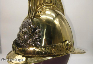 Antigo capacete Bombeiros Voluntários Monarquia Séc XIX