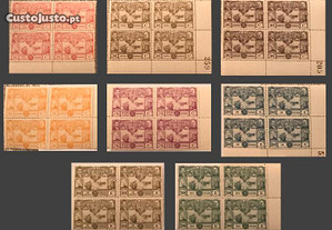 Série 8 quadras selos Trav. Atlântico Sul - 1923