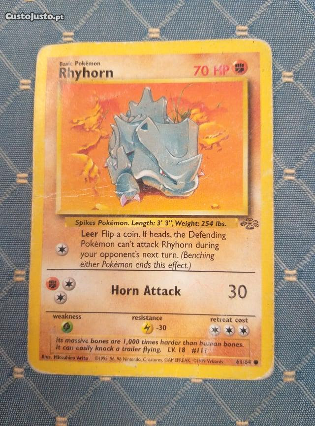 Pokemon Card -Rhyhorn 70 HP