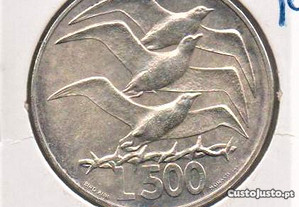 São Marino - 500 Lire 1975 - soberba prata