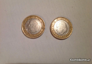 2 moedas - 1 Euro - Bélgica 1999 - portes incluidos