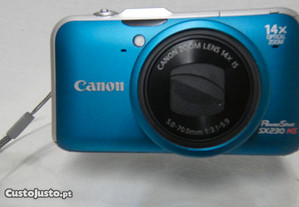 Canon Powershot SX 230 Hs com Gps, como nova