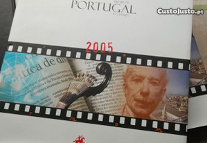 Livros de Portugal em selos e Agendas de Bancos