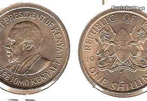 Quénia - 1 Shilling 1969 - soberba