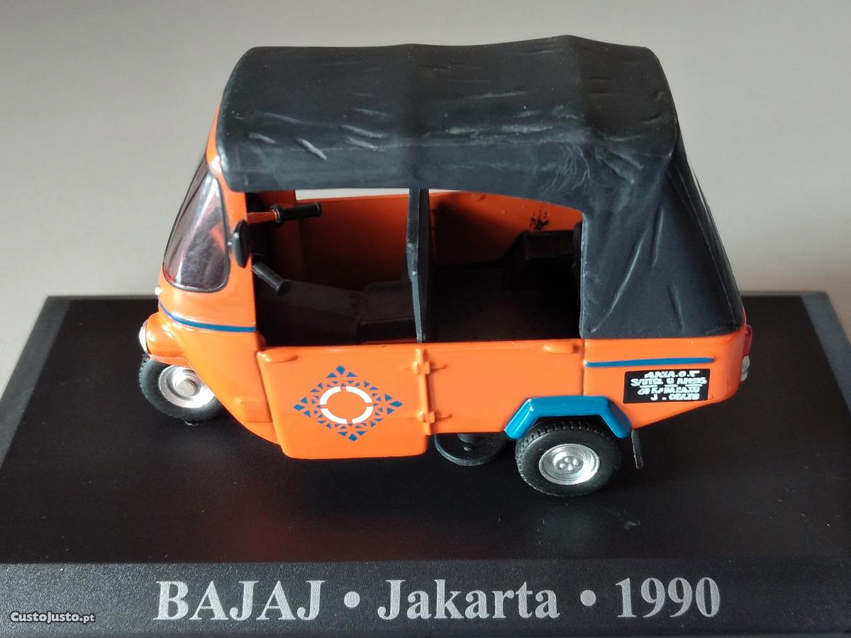 Miniatura 1:43 Táxi BAJAJ (1990) Jakarta 1ª Série
