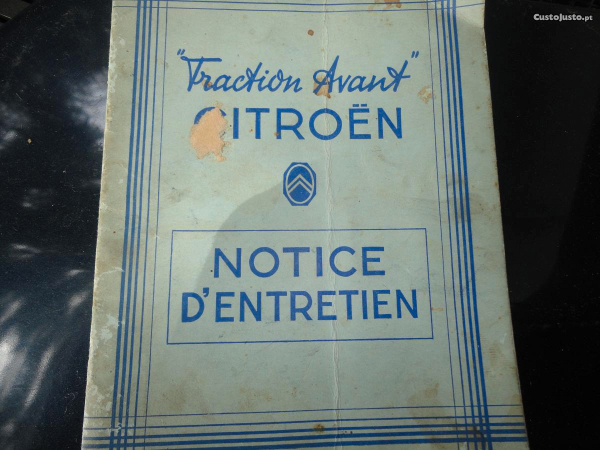 manual instrução do tracçao avant Citroen