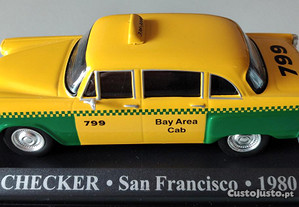 * Miniatura 1:43 Táxi Checker (1980) | Cidade São Francisco | 1ª Série