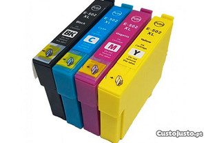 Pack 4 tinteiros Compatíveisl Epson 502XL