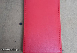 Capa Flip Book iPhone 5 / 5s Vermelha - NOVA