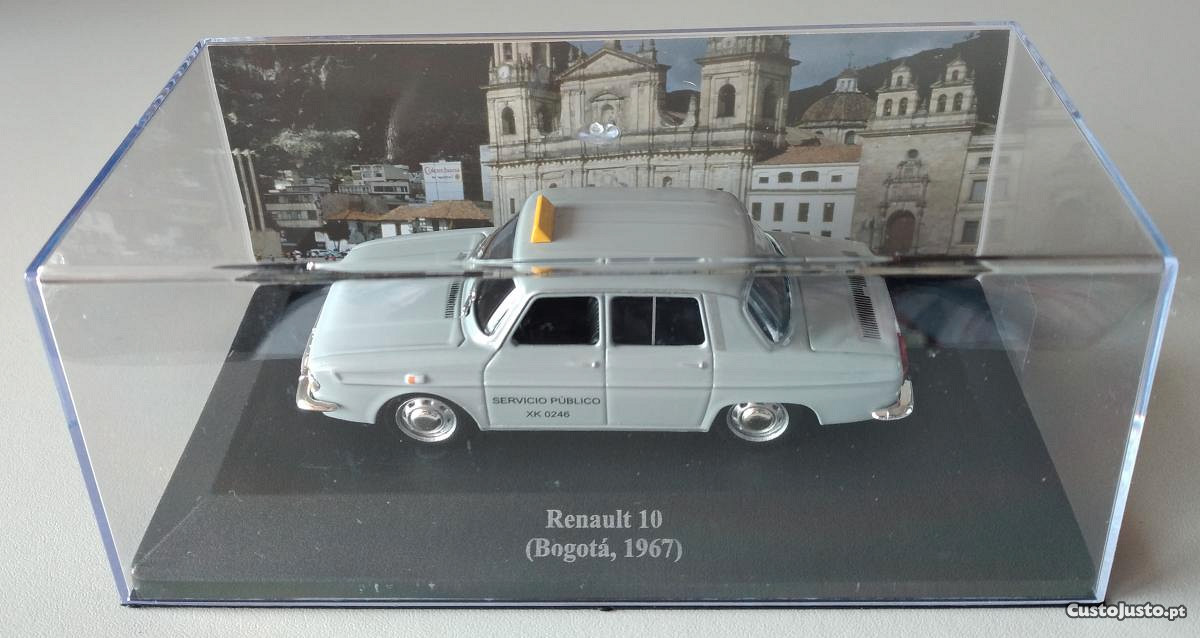 Miniatura 1:43 Táxi RENAULT 10 (1967) Bogotá 2ª Série
