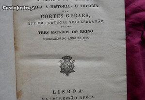 Theoria das Cortes Geraes, + 2º Visconde de Santarém 1824