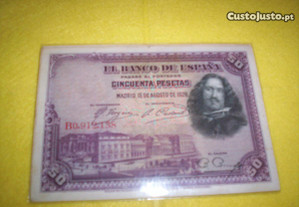 Nota de 50 pesetas