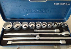 Caixa de ferramenta Autocler 3/4 14 peças 22MM a 50MM Gedore