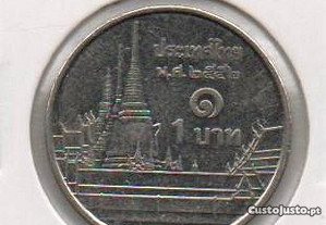 Tailândia - 1 Baht 2552 (2009) - soberba