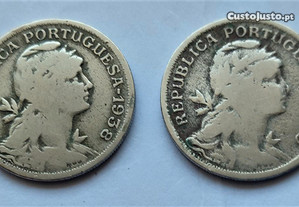 Moeda de $50 Centavos 1938 e 1940