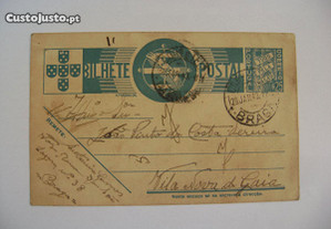 Bilhete Postal Antigo - Braga 1940