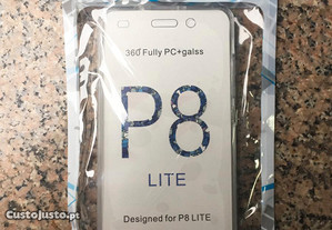 Capa de protecção completa 360º (capa frente e verso) para Huawei P8 Lite