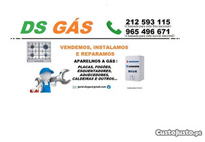 Instalação e reparação de aparelhos a gás
