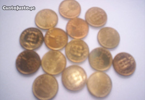 Lote de moedas de 1$00 escudo modulo menor