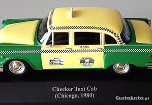 Miniatura 1:43 Colecção "Táxis do Mundo" Checker Táxi Cab (1980) Chicago 2ª Série *