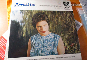 Disco Vinil Single Amália Rodrigues Povo Que Lavas No Rio