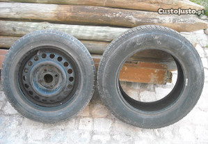 Pneu roda jante ferro Opel R14 + Pneu 195/65 R15