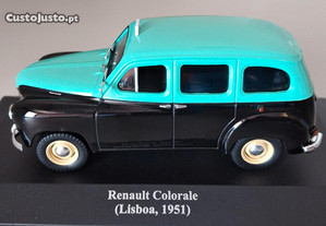 Miniatura 1:43 Colecção "Táxis do Mundo" Renault Colorale (1951) Lisboa 2ª Série *