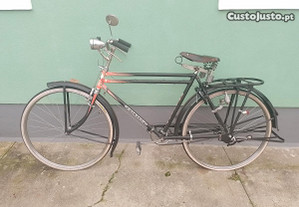 Bicicleta Pasteleira antiga RALEIGH quadro duplo (tanque de guerra)